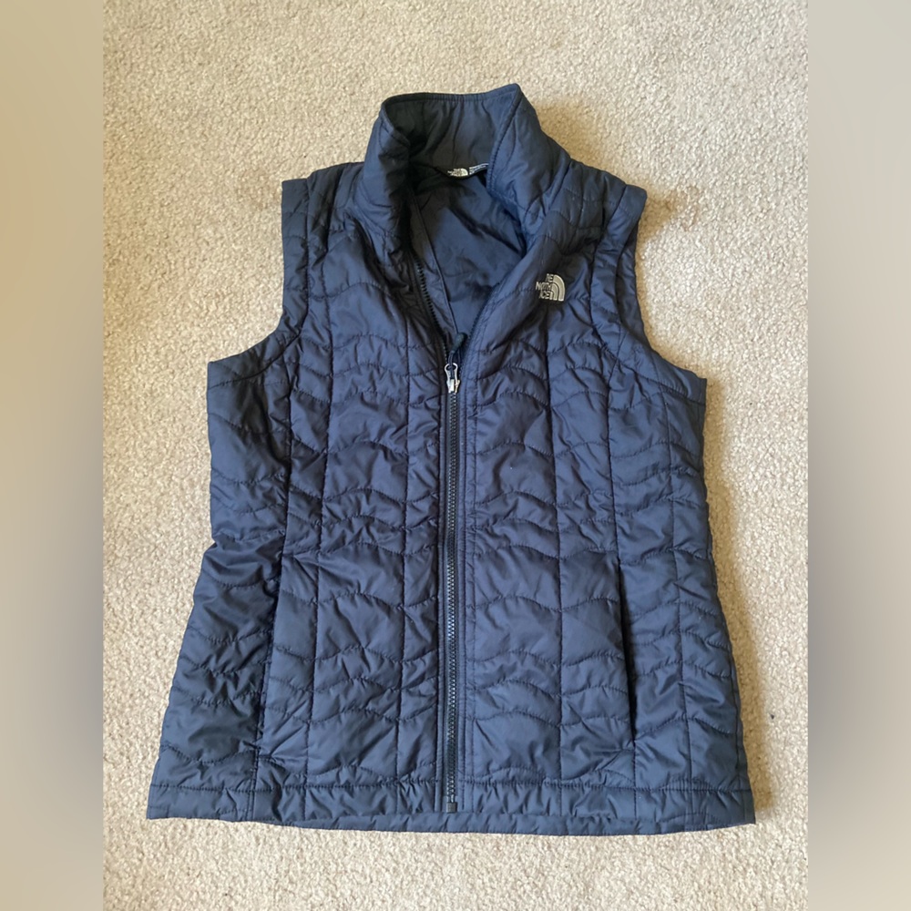 The North Face black quilted vest